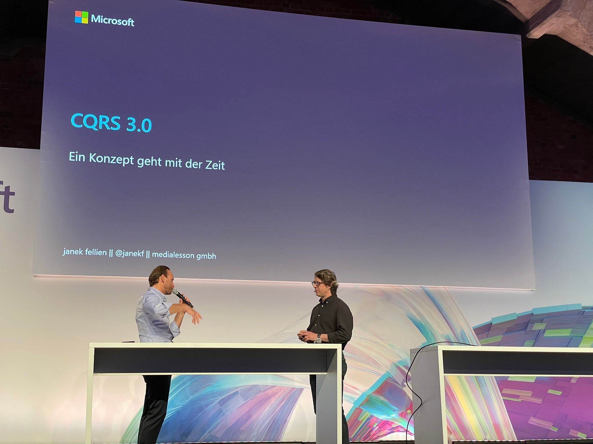 Janek als Sprecher auf der Microsoft Build 2022 in Berlin