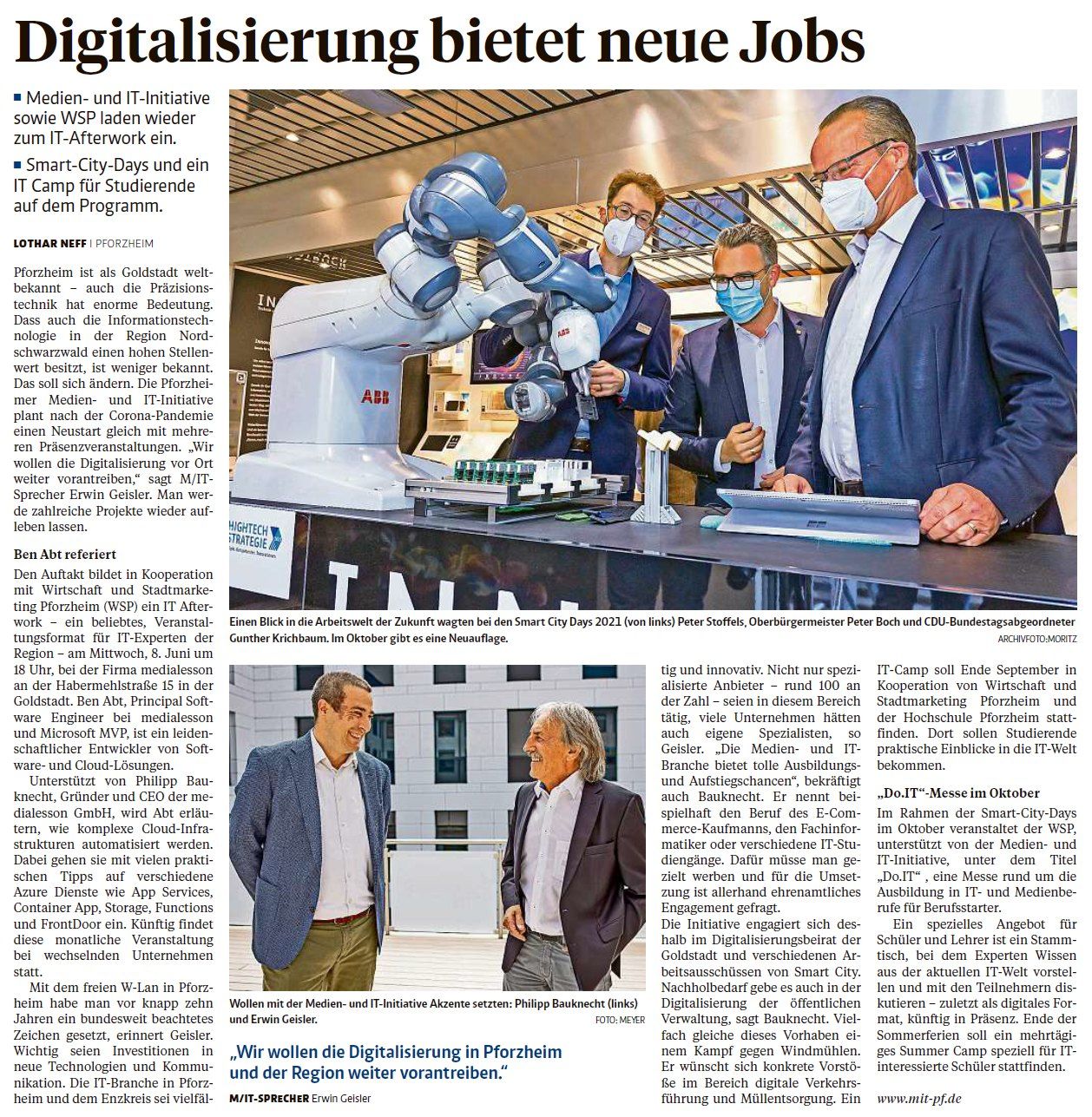 Digitalisierung bietet neue Jobs