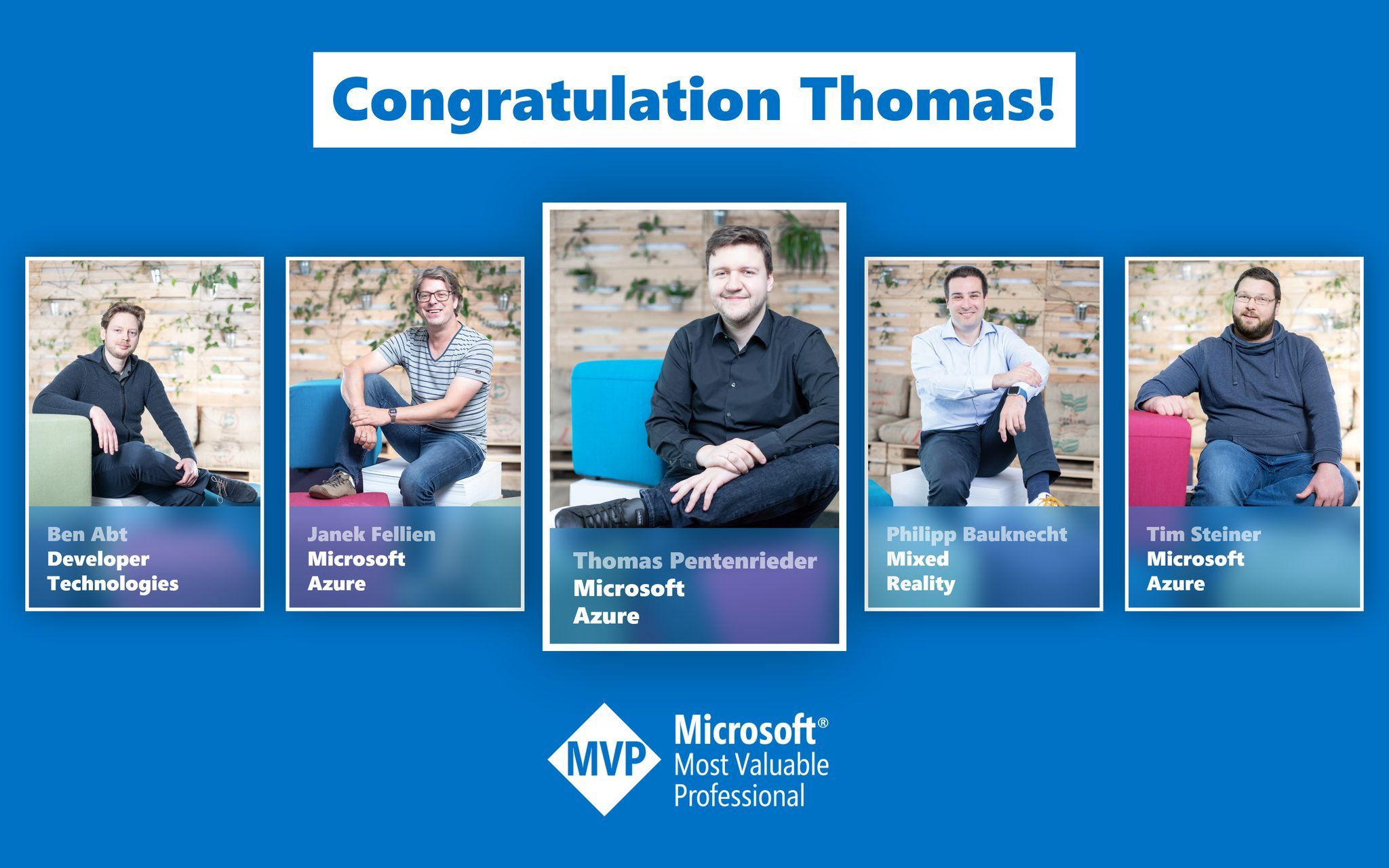 Thomas wurde als Microsoft Most Valuable Professional ausgezeichnet