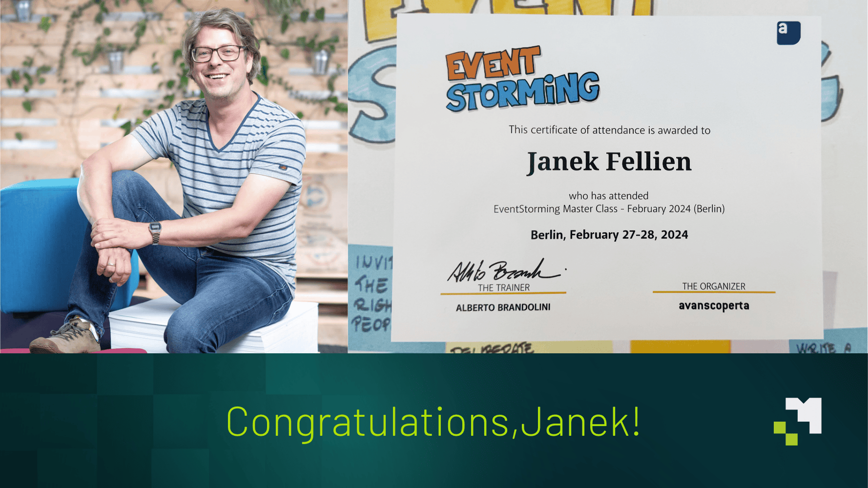 Herzlichen Glückwunsch, Janek!