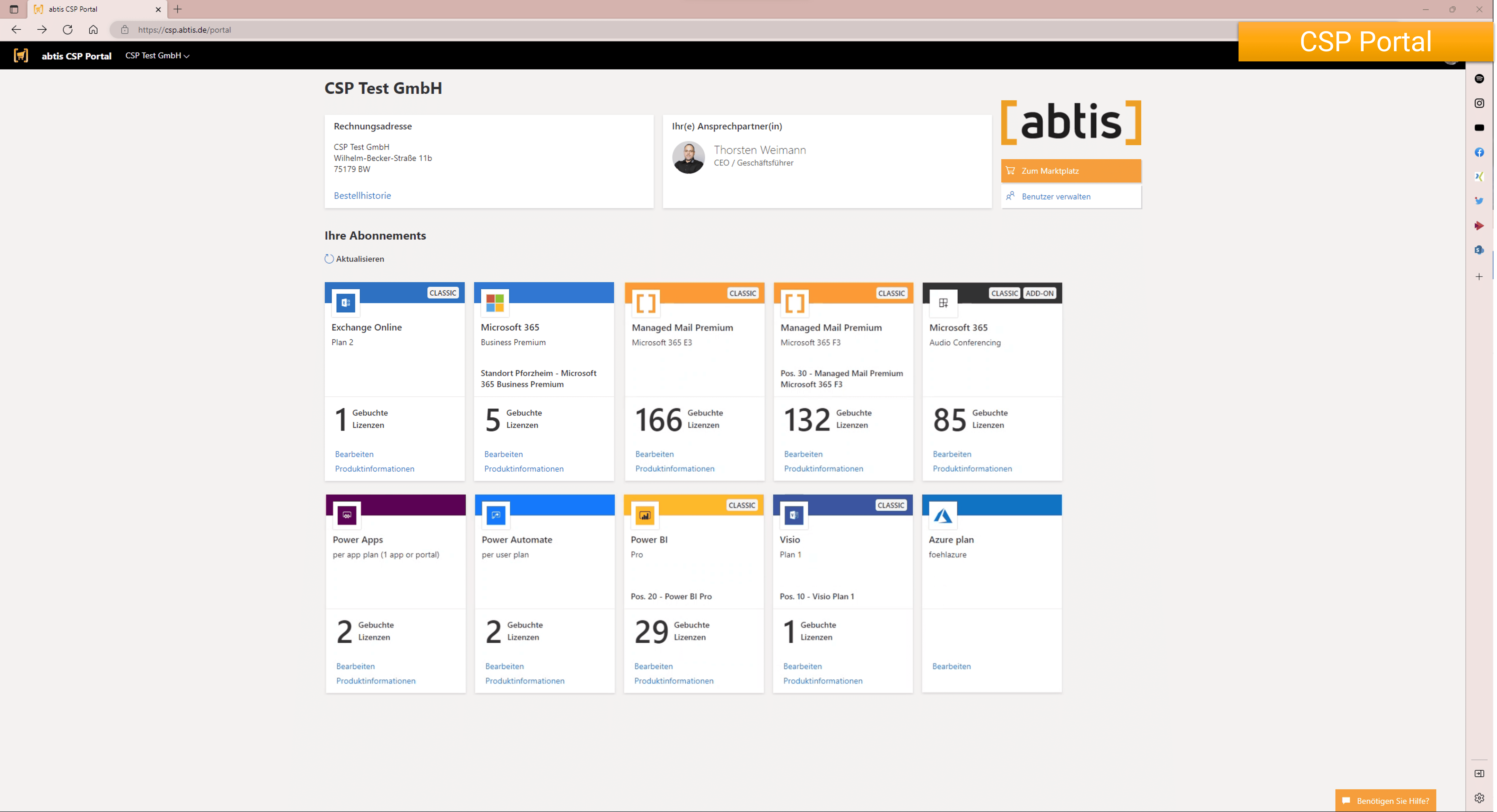 abtis my.abtis - Marketplace Subscriptions